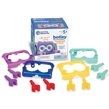 LEARNING RESOURCES Botley The Coding Robot Facemask, 4 Sets 2953